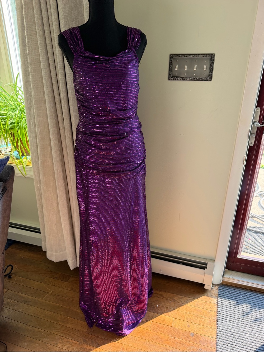 Amazon Purple Sequin Maxi Dress